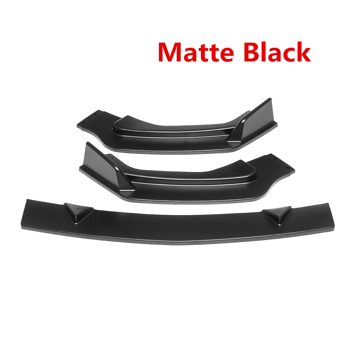 Matte Black Новинка, комплект из 3 предметов для переднего бампера и губ, спойлер, сплиттер для бампера, диффузор для Infiniti Q50, базовая модель - Цвет: Matte Black