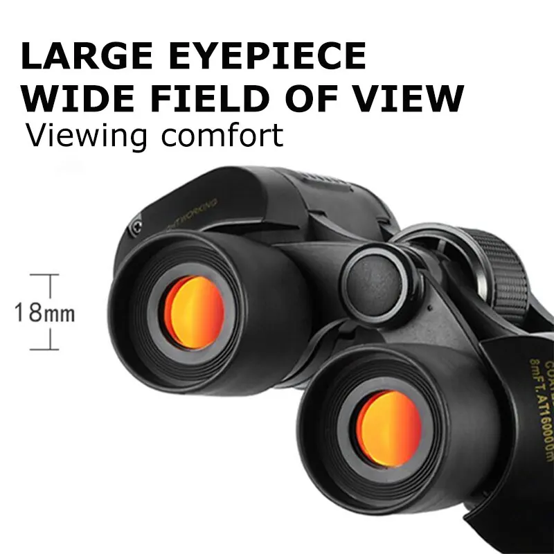 

High Clarity Telescope Binoculars Hd 60X60 Remote High Power For Outdoor Hunting Field Work Optical Lll Night Vision Fixed Zoom