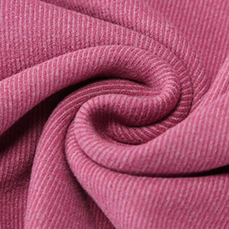 

2021 Vintage Striated Female Top Keep Warm Peached Finish Long Sleeve Base T-shirts for Women Thermal Underwear Cotton