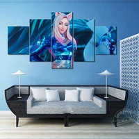 ahri lol kda all out canvas painting league of legends game poster canvas art wall picture home decor wall sticker birthday gift