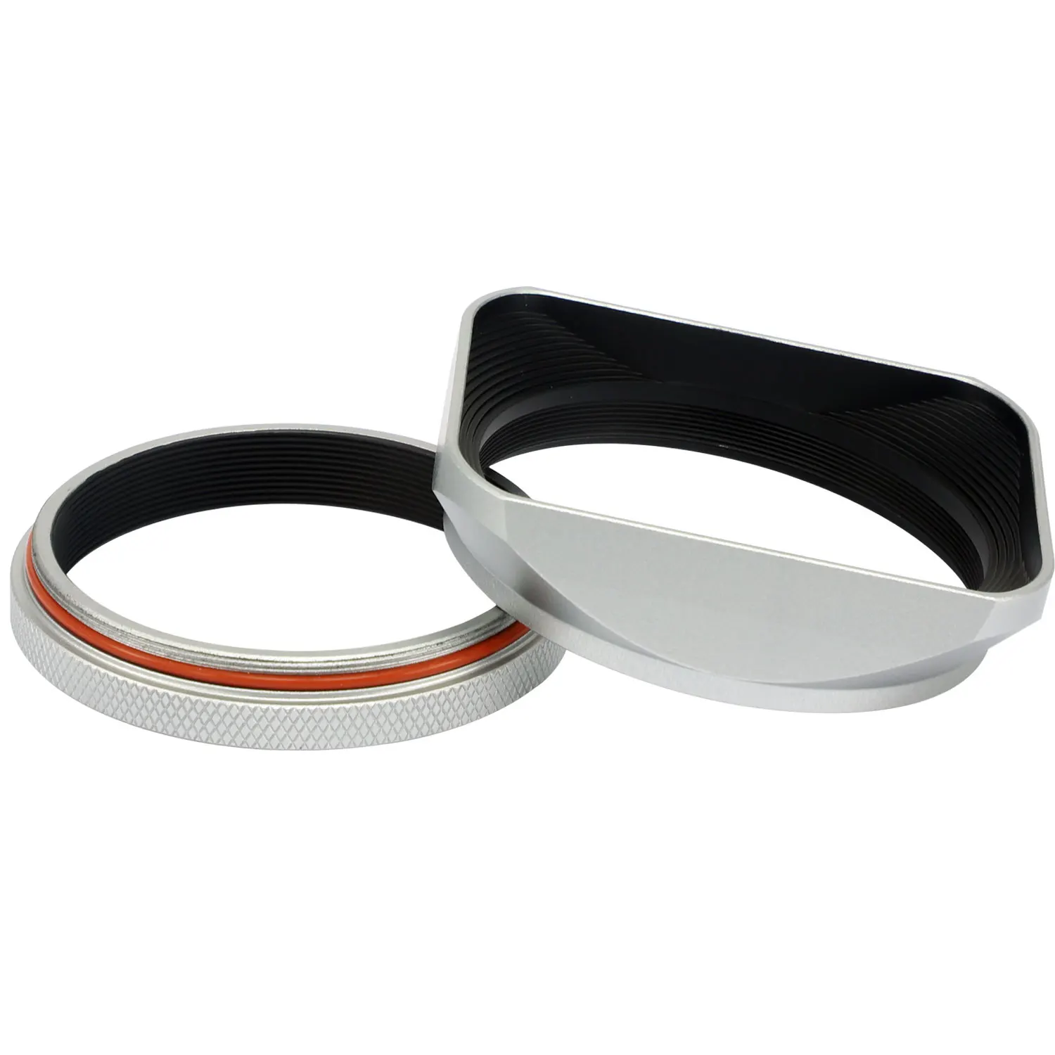 Haoge LH-X200S Fuji X100V Square Metal Lens Hood with 49mm Adapter Ring and Cap for Fujifilm X100F X100T X100S X70 Camera | Электроника