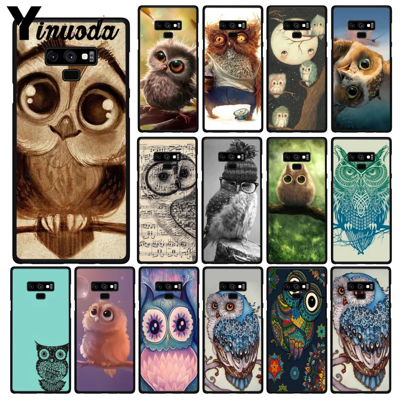 Yinuoda милый мультяшный чехол для телефона с совами Samsung Galaxy A50 Note7 5 9 8 Note10 Pro J5 J6 Prime J610