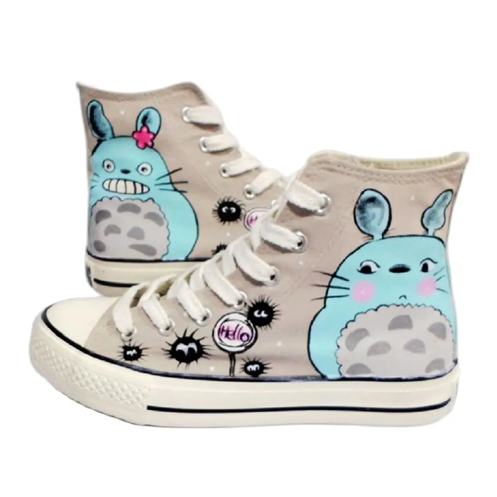

Unisex Anime Cos Tonari no Totoro Noctilucent Casual Canvas Shoes plimsolls Flats duck Shoes Sneakers