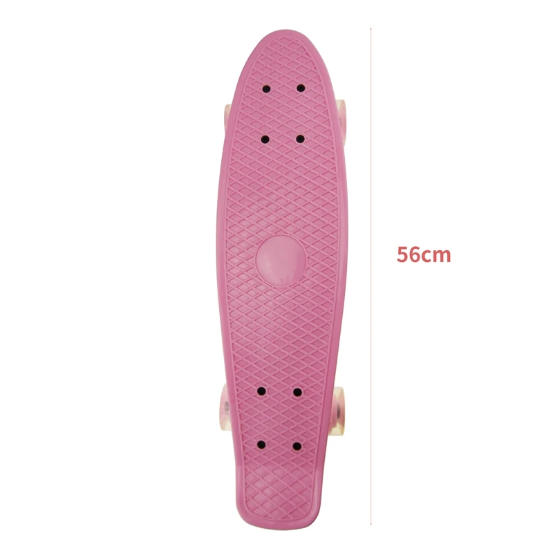 

Mini Cruiser, Skateboard for Beginners Kids, 22inch PP Panel Child Skateboard,for Outdoor Sport Fish Board Non-Slip