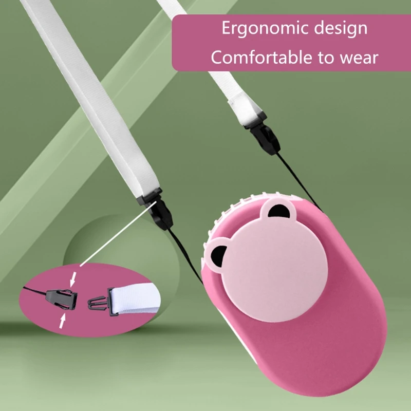 Мини Портативный USB вентилятор с завязками на шее Перезаряжаемые Настольный