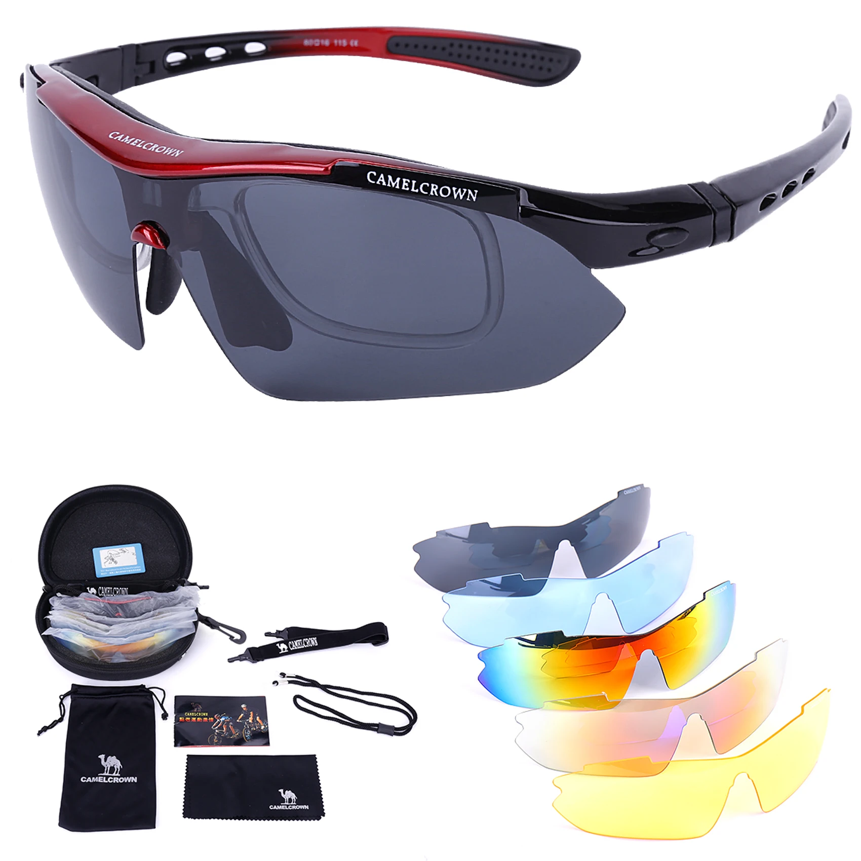 

CAMEL Fishing Hiking Outdoor Sun Glasses Eyewear UV Riding Driving Men Women Multifunctional Night Sports