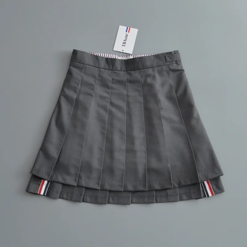 

Summer New Vintage Women Skirt High Waist School Uniform Pleated Skirts Female Golf Skirt kawaii Mini Dance Skirts Free shipping