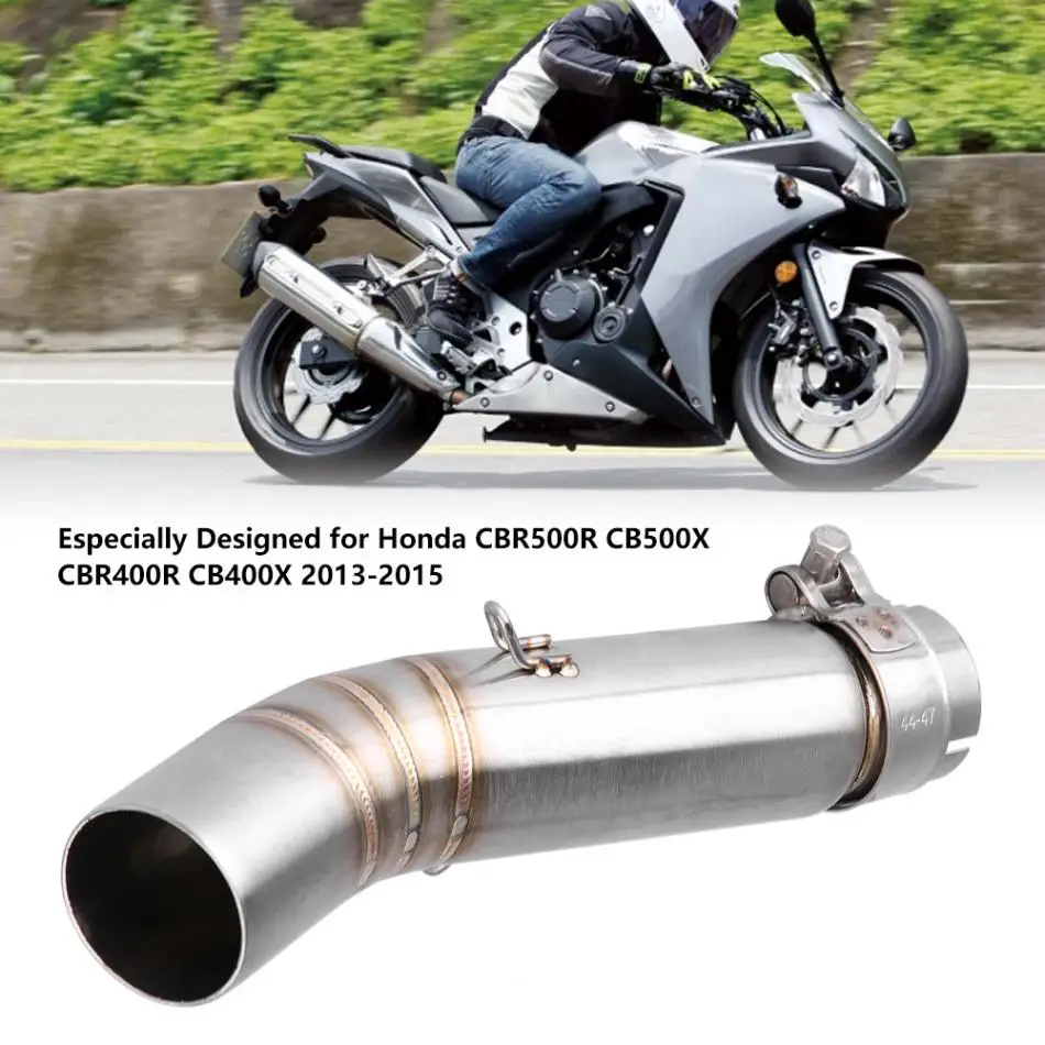Средняя выхлопная труба мотоцикла ссылка подключения для Honda CBR500R CB500X CBR400R CB400X 2013