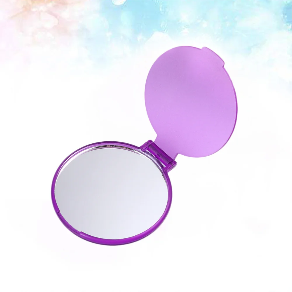 

24pcs Mini Folding Mirrors Round Cosmetic Mirrors Simple Makeup Mirrors Pocket Mirrors for Girls
