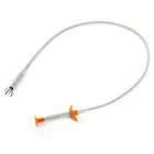 Гибкий Длинный захват для захвата узких изгибов инструмент для захвата пружиной 80 см слив змея для удаления засора инструмент для удаления волос пружинный захват #2