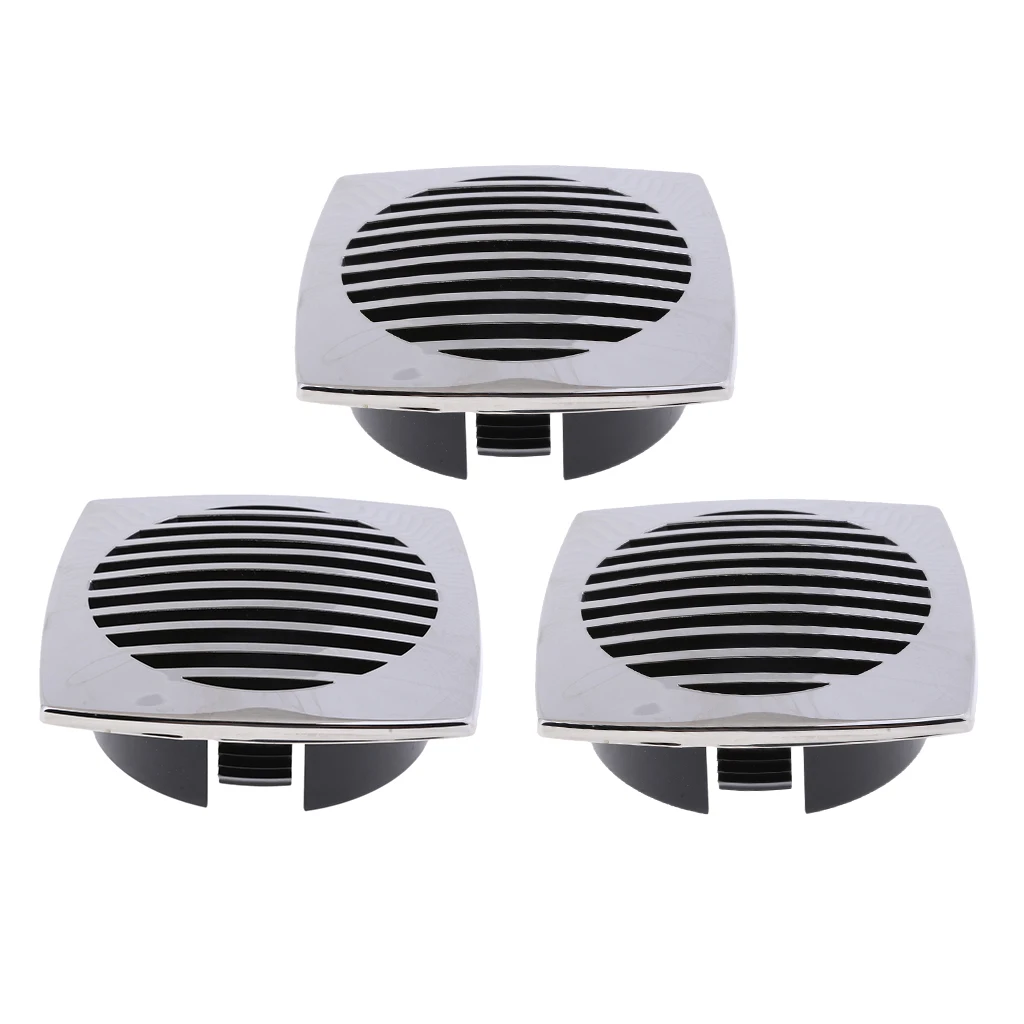 

3Pcs Round Louvered Vent 3 inch 76mm - Marine Boat Air Vent, 316 Stainless Steel Caravan Vents (81933SS-HP)