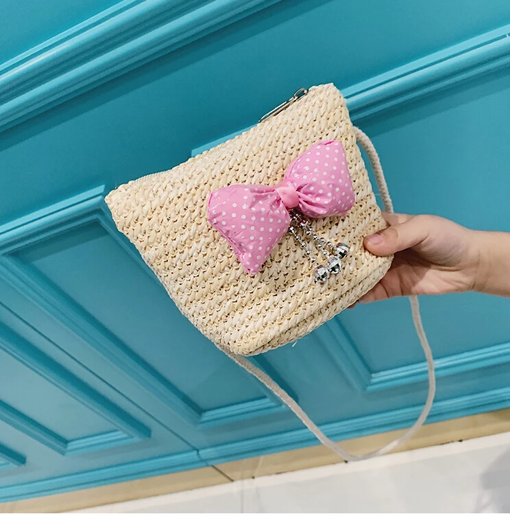 Новинка 2019 года Летняя Детская сумка милая на плечо для девочек соломенная