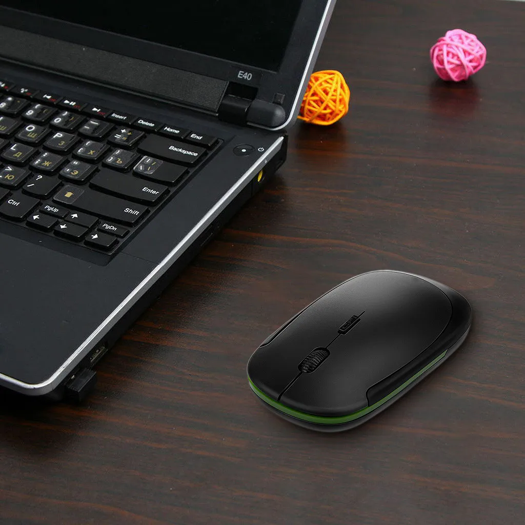 Wireless Mouse with USB Receiver G Ultra Slim Low Profile Silent Computer Sleek ergonomic gaming business mice|Мыши| |