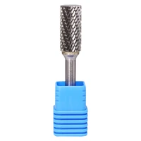 sa 5 tungsten carbide burr rotary file cylindrical shape double cut for die grinder drill bits 6mm diameter of shank