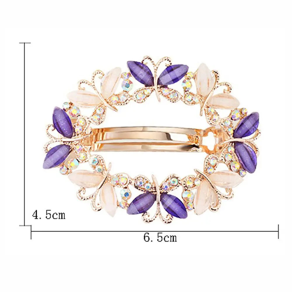 1PC Crystal Rhinestone Hair Clips For Women Girls Flower Butterfly Barrettes Clamp Hairpins Brooch Styling Tool New Arrival | Красота и