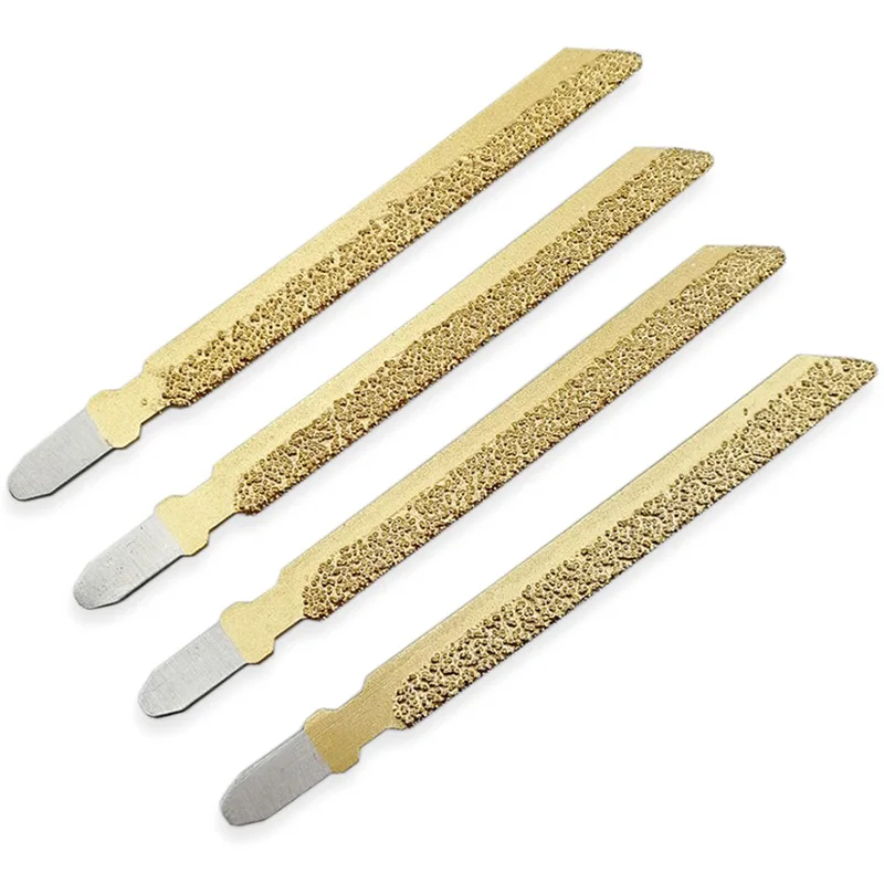 

Hot Vacuum Brazed Diamond Jigsaw Blade Very Fast Cutting Speed and Long Life Diamond Jig Saw Brazed Saw Blade Artificial Stone C