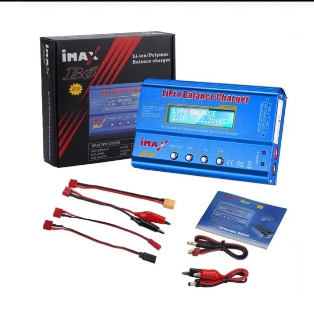 

Imax B6 80W Battery Charger Lipo Nimh Li-Ion Ni-Cd Digitale Rc Imax B6 Lipro Balans Lader ontlader + Adapter