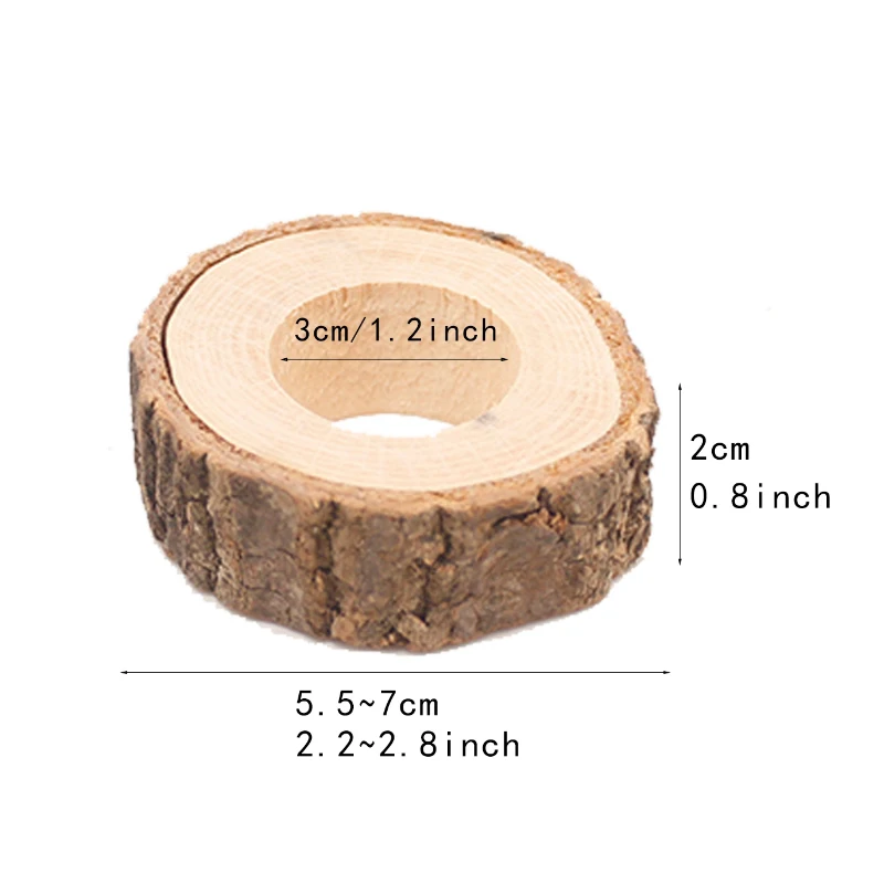 

5/10pcs Creative Napkin Holder Wedding Supplies Napkin Ring Natural Wooden Birthday Party Napkin DIY Decoration