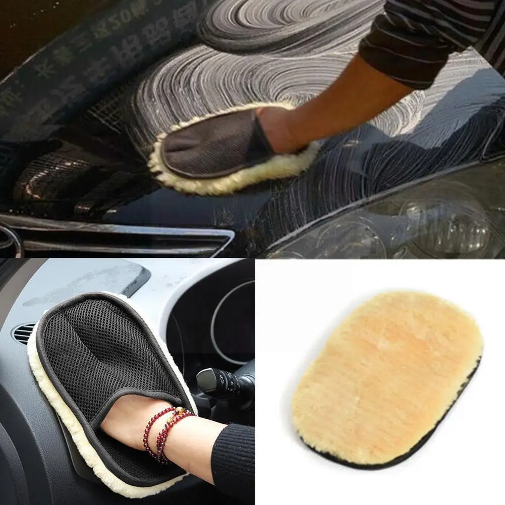 

Car Window Cleaning Automobile Cleaning Cloth Wool Supplies Accessories Auto Wash For Vehicle Glove Microfiber Cleaning Bap X2F7