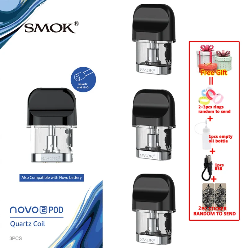 quartz 1.4 ohmpod SMOK pod starter kit SMOK novo 2 kit cobra covered vape pen kit с 450 мАч встроенным аккумулятором 2 мл емкость pod system kit - Цвет: quartz 1.4 ohmpod