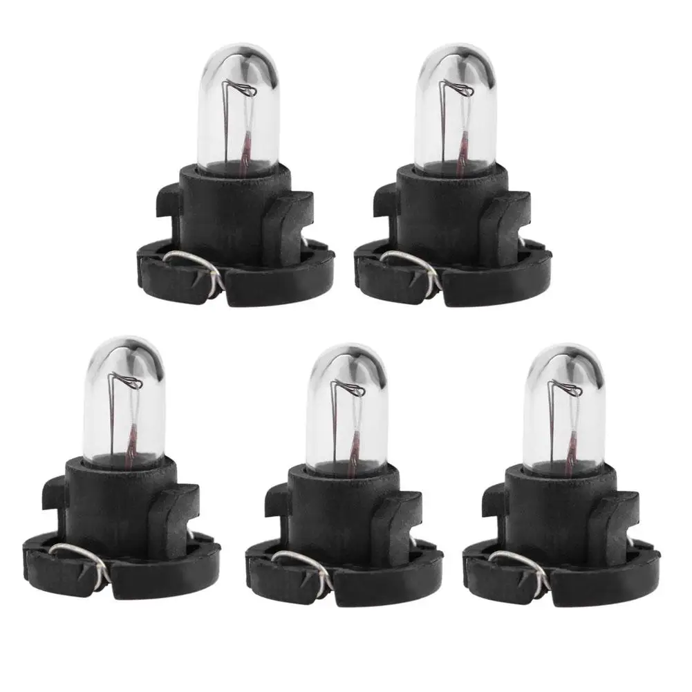 

5pcs T4 12V Automobile motorcycle instrument bulb panel yellow light for Toyota Honda Nissan universally easy install Dashboard