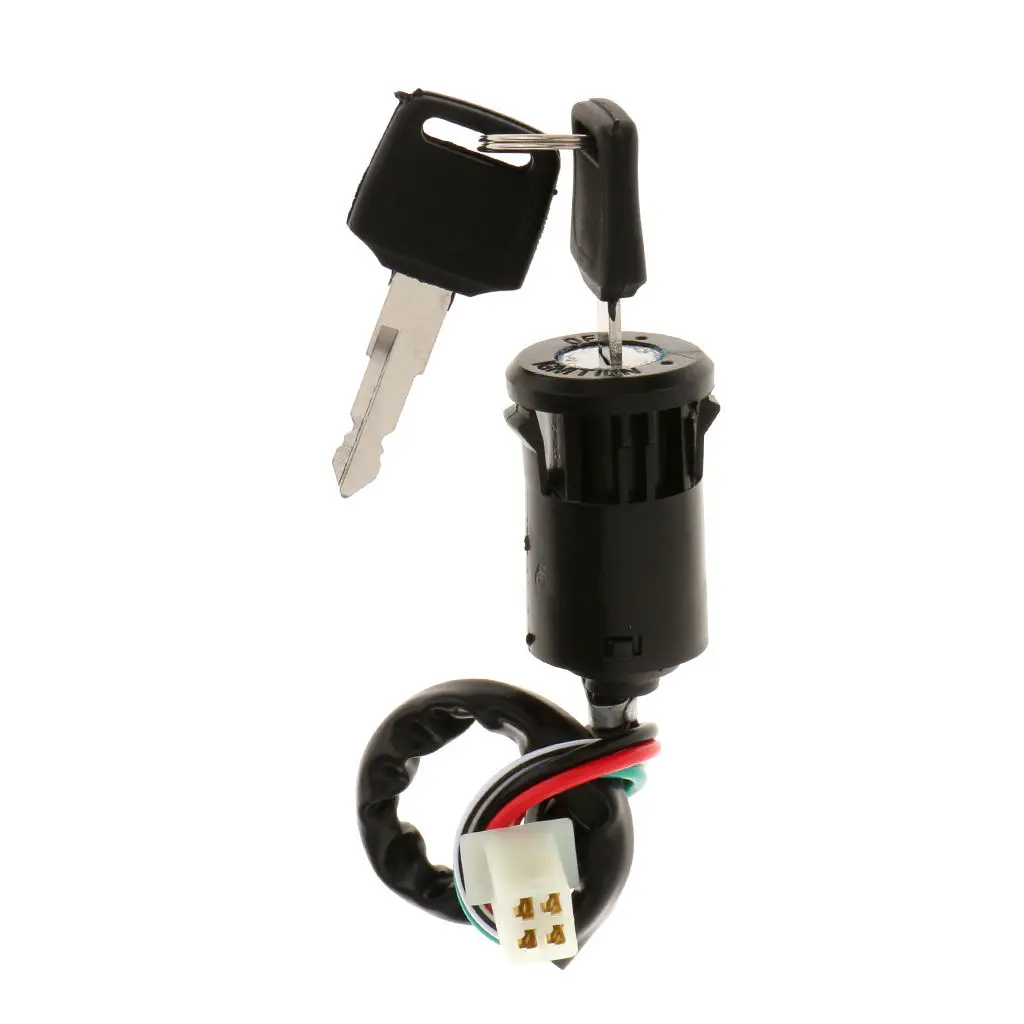 

Ignition Start Key Lock Switch 4 Wire for 50-250cc Mini Quad ATV Dirt Bike Scooter Motorcycle