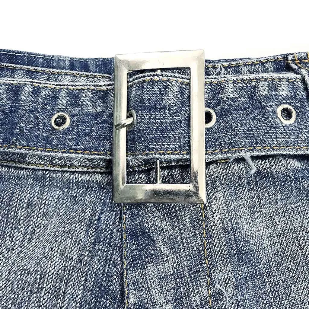 

Womail Denim Short Women Summer Sexy Blue Crimping Street Casual Ripped Hole Denim Mini Short Jean High Waist Shorts belt club