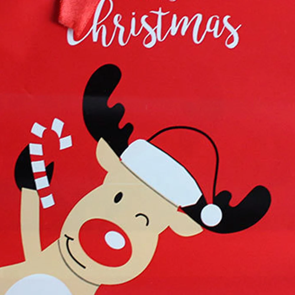 Christmas Drawstring Bags Santa Claus Plastic Gift Bag Packaging Biscuit Candy Merry Dropship | Дом и сад