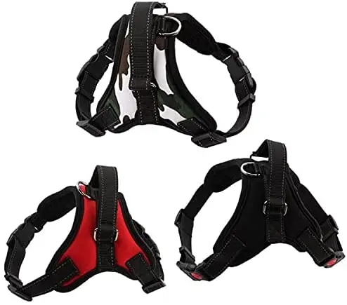 

125/5000 Adjustable Nylon Dog Harness Reflective Dog Collar Personalized Dog Harness and Leash Set Small Medium Large Dog Harne