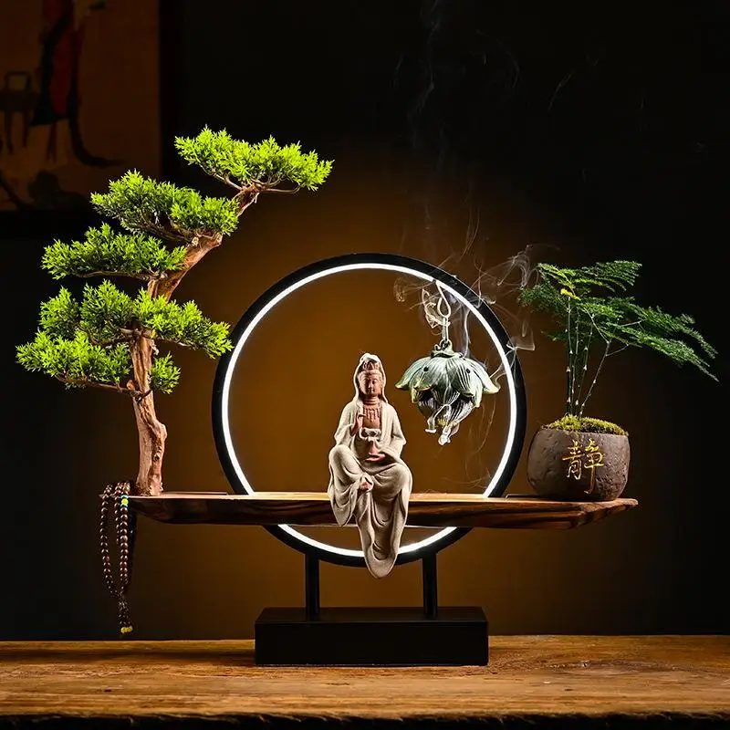 Буддийская курильница с обратным потоком подставка для благовоний водопад