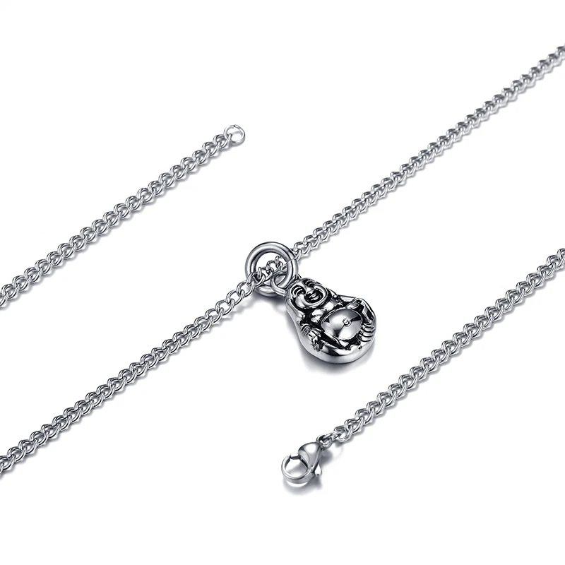 Кулон Будды ожерелье с звеньями Цепи винтажный китайский стиль кулон женский