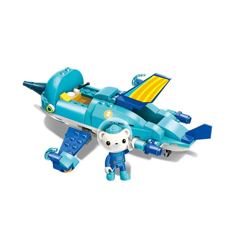 

The Octonauts Serise Tiger Shark Sailfish boat Bricks Building Blocks Toys for Children Gifts Cartoons Animation Model 229Pcs