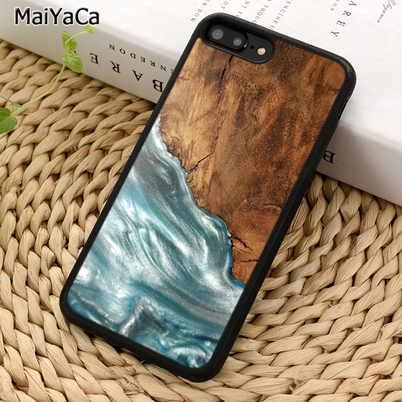 MaiYaCa защитный деревянный полимерный чехол для телефона путешественника iPhone X XR XS