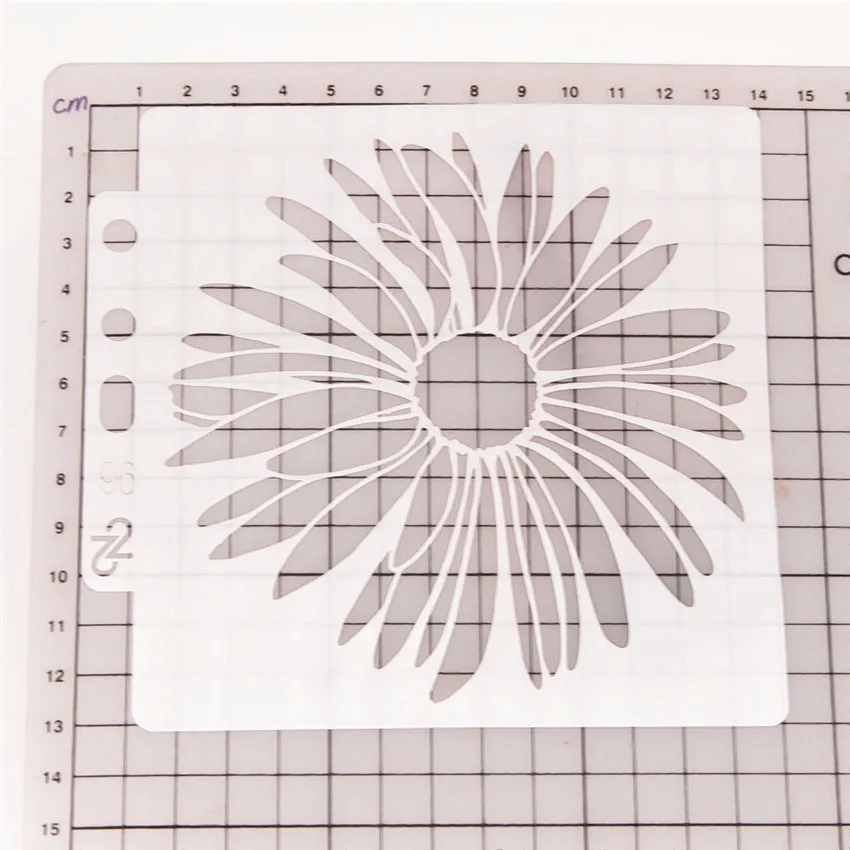 13*14 чехол с маргаритками templat трафареты для скрапбукинга спрей Пластиковая форма