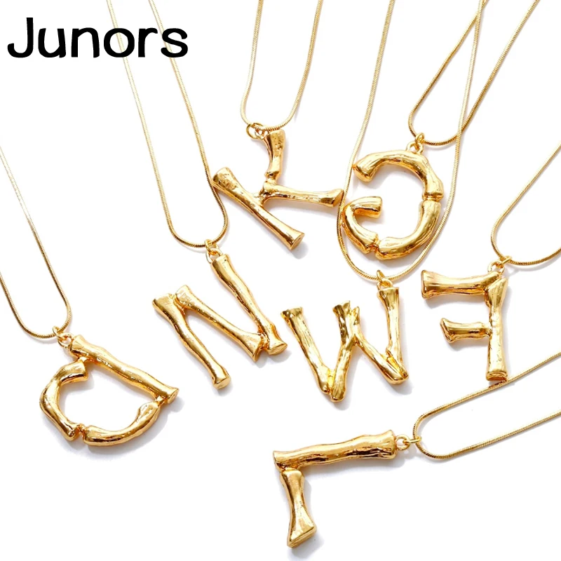 Золотые инициалы буквенные ожерелья женские серебряные цепочки колье с заказным