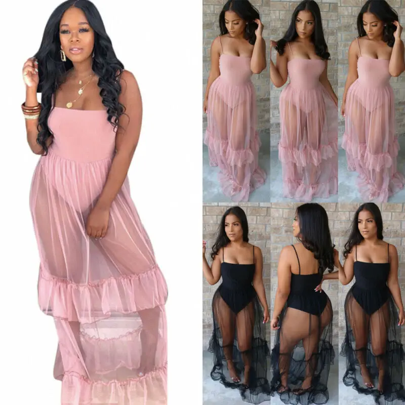 Летнее женское сексуальное прозрачное Сетчатое Прозрачное Бикини элегантное