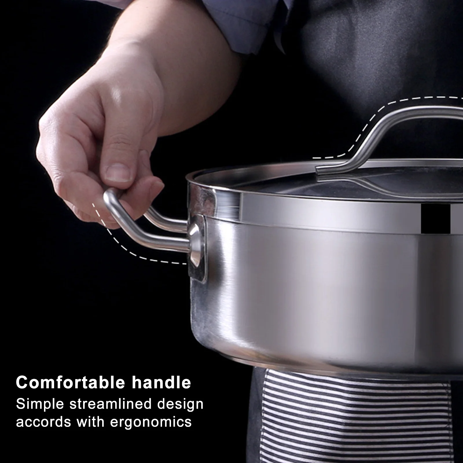 Горячий горшок с разделителем Shabu горячие горшки из пищевой нержавеющей стали