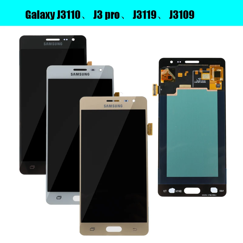 100% Оригинальный 5 0 "для Samsung Galaxy J3 pro J3109 J3110 J3119 ЖК дисплей сенсорный экран
