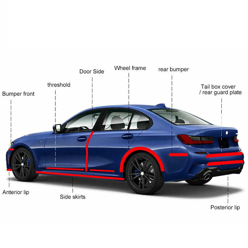 

1M Door trips Rubber Edge Protective Strips Side Doors Moldings Adhesive Protector Vehicle For Auto