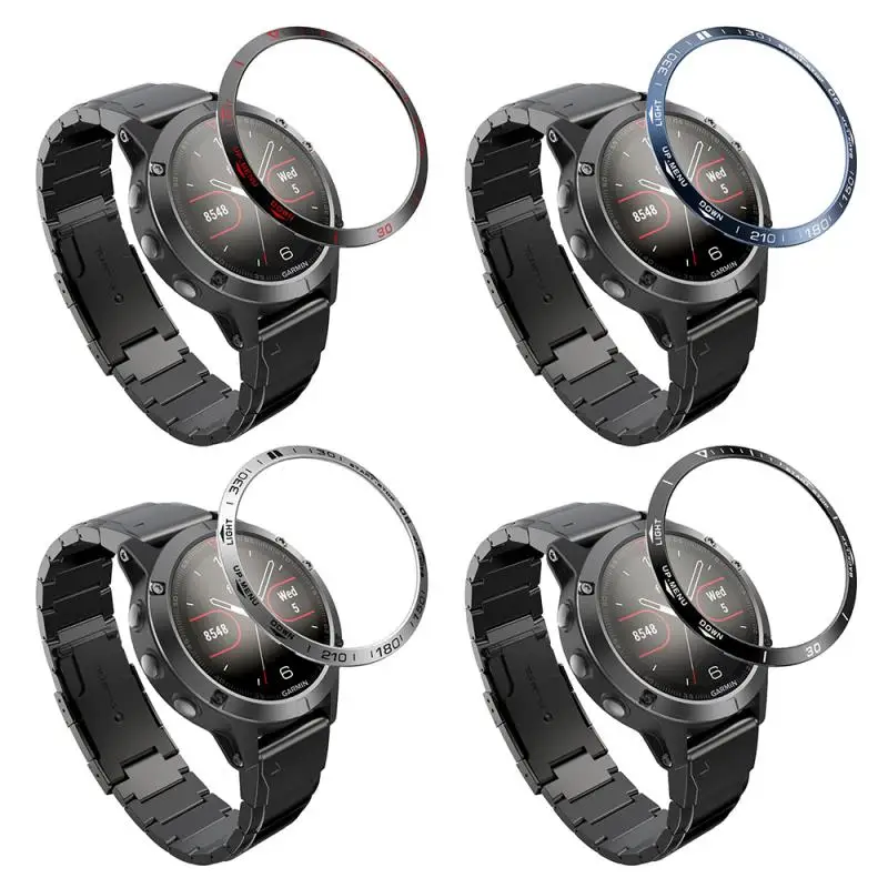 Наклейка на чехол для часов Garmin Fenix5 защита от царапин металлическое стальное