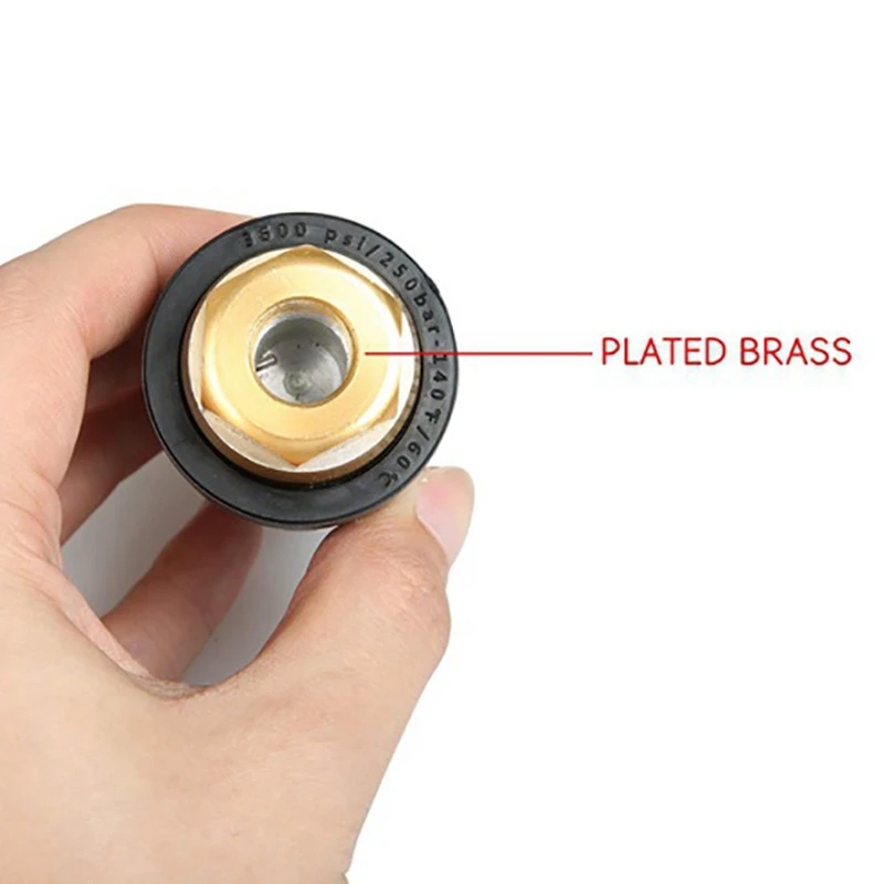 

High Pressure Outlet Parts: 1Set Pressure Washer Turbo Nozzle & 1Set High Pressure Cleaning Foam Pot CleaningGun