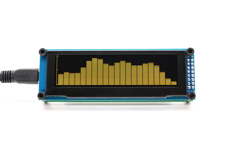 LINK1 OLED Музыка Аудио спектр индикаторный Усилитель СКОРОСТЬ Регулируемый режим АРУ 15 уровень