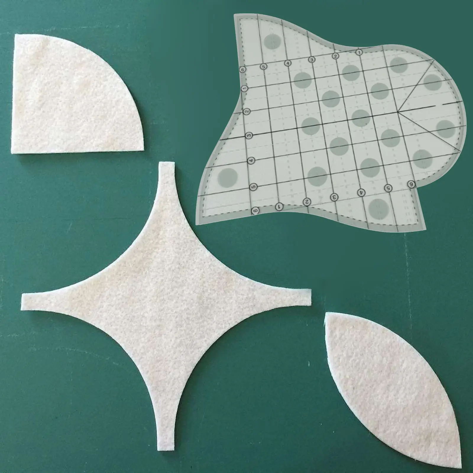 

Clear Acrylic Quilting Template Patchwork Quilt Ruler Tailor for DIY Crafts