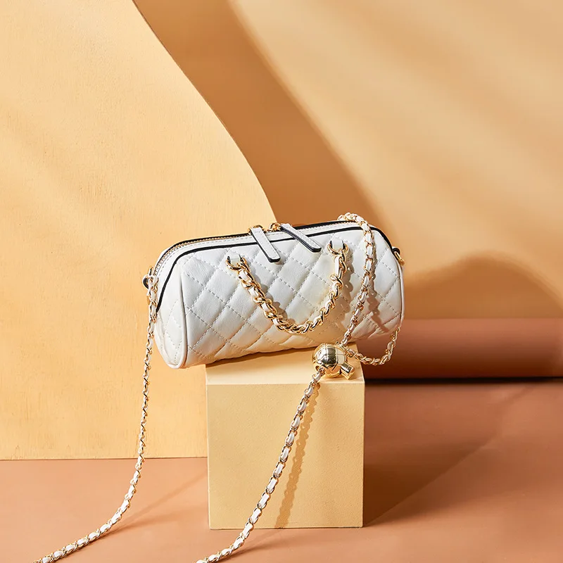 

Designer Luxury Women Handbags 100% Genuine Leather Plaid Shoulder Bag For Women High Quality Chain Messenger Bag Bolsa Feminina