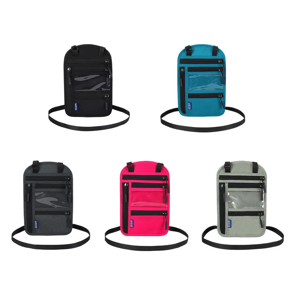 

Держатель паспортов с RFID-защитой, с длинным ремешком