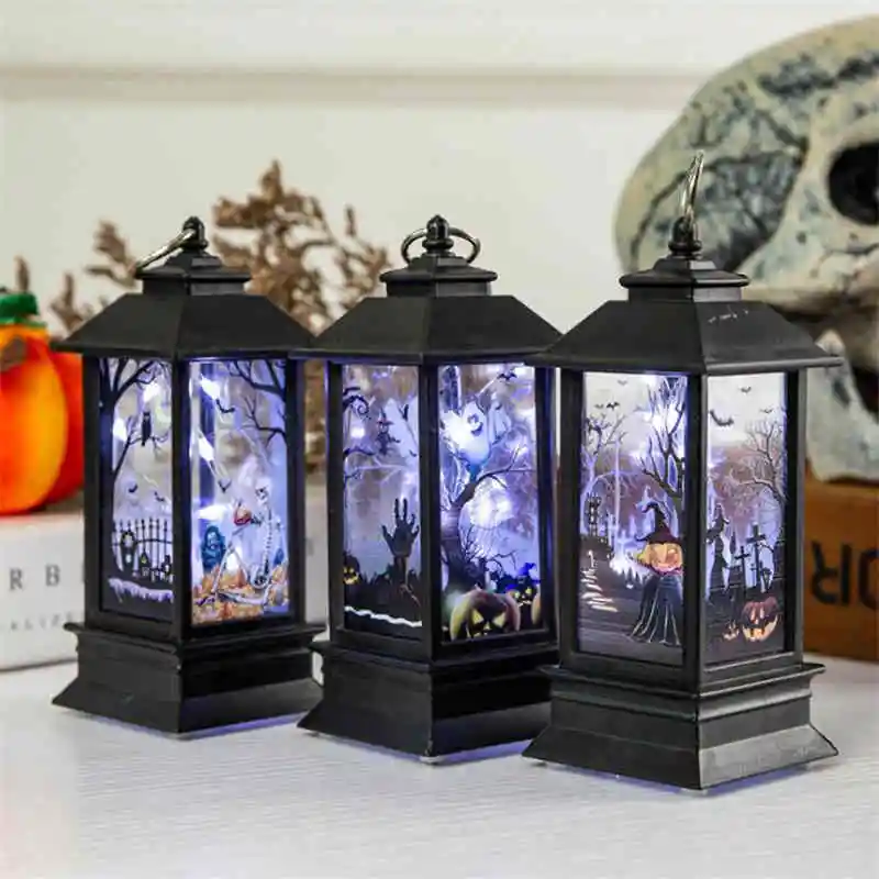 Электрический светильник для Хэллоуина светодиодный с имитацией пламени