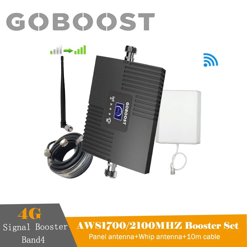 Фото GOBOOST AWS усилитель сигнала FDD LTE 1700 2100 Band4 4G Сотовая связь Сети Wi Fi Ретранслятор для GOBOOST AWS усилитель сигнала FDD LTE 1700 2100 Band4 4G Сотовая связь Сети Wi Fi Ретранслятор для