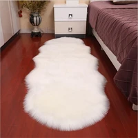 sheepskin faux fur carpets rugs for home bedroom kids living room chair warm high quality non slip white gray plush mat