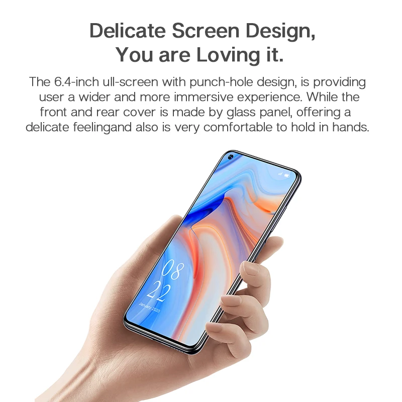 Новый ELEPHONE U5 4GB 128GB смартфон 48MP Quad камеры заднего 6 4 "FHD + безрамочный экран с