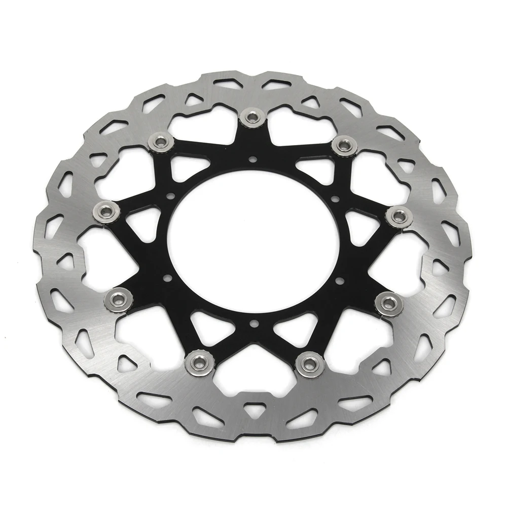 Черный 320MM Floating Wavy Brake Discs Rotor For YAMAHA WR250 YZ250 WR250F YZ250F WR426F YZ426F WR450F YZ450F WR YZ WRF YZF 250 426 450 - Цвет: Черный